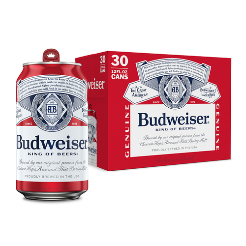 Zoom to enlarge the Budweiser &bull; 30pk Cans
