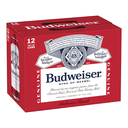 Zoom to enlarge the Budweiser &bull; 12pk 16oz Cans