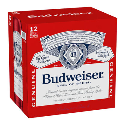 Zoom to enlarge the Budweiser • 12pk 16oz Aluminum Bottles