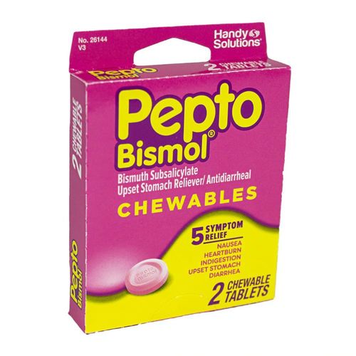 Zoom to enlarge the Unis • Pepto Bismol Chew Tab