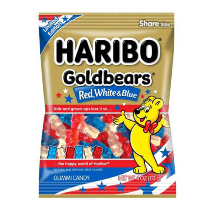 Zoom to enlarge the Haribo Gummi Candy • Red White and Blue Goldbears Ltd