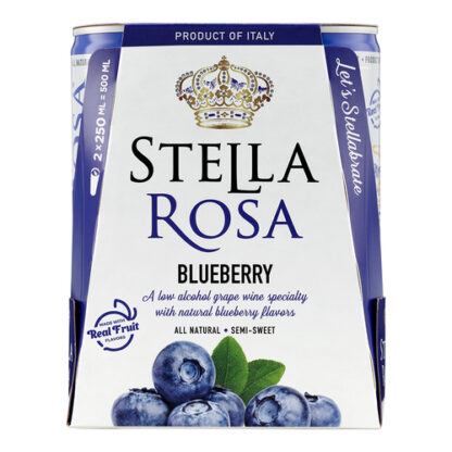 Zoom to enlarge the Stella Rosa Blueberry Semi-sweet Red Wine 2pk Can