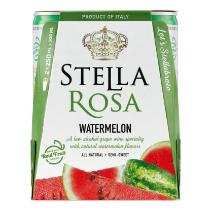 Zoom to enlarge the Stella Rosa Watermelon Semi-sweet Rose Wine 2pk Can