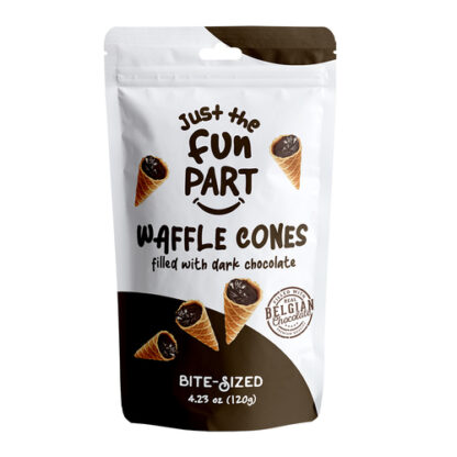 Zoom to enlarge the Just The Fun Part Waffle Cone Mini • Dark Chocolate