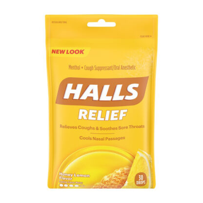 Zoom to enlarge the Halls Cough Drops • Honey Lemon