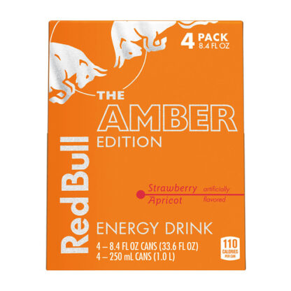 Zoom to enlarge the Red Bull Amber Edition Strawberry Apricot 8.4 oz 4 Pack