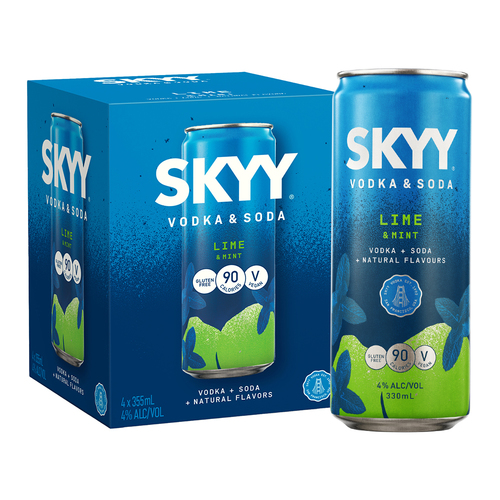 Zoom to enlarge the Skyy Cocktails • Lime & Mint 4pk-12oz