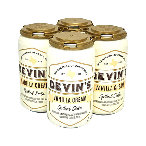 Zoom to enlarge the Devin’s Spiked Vanilla Cream Soda 4pk