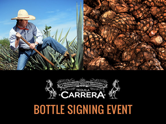 Tequila Carrera Bottle Signing Event