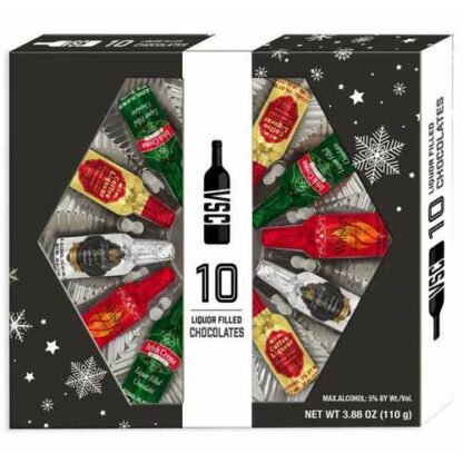 Zoom to enlarge the Holiday • Vsc Liquor Filled Chocolates 10ct Wrapped