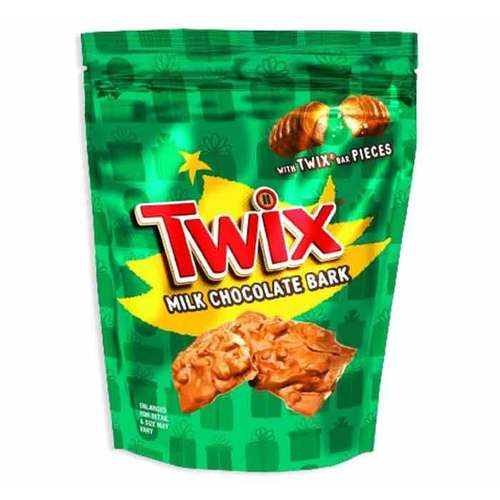 Zoom to enlarge the Holiday &bull; Milk Chocolate Bark With Twix Candy