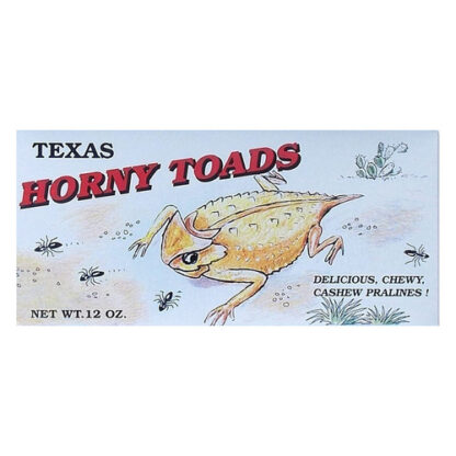 Zoom to enlarge the Texas Horny Toads • Cashew Pralines 6ct