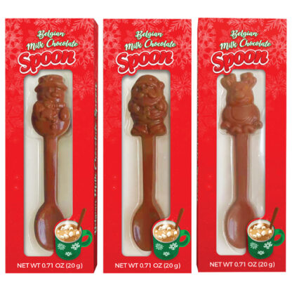 Zoom to enlarge the Belgian Holiday Milk Chocolate Spoon