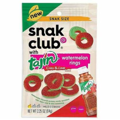 Zoom to enlarge the Snak Club Tajin Chili & Lime Bag • Watermelon Rings