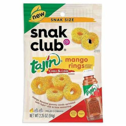 Zoom to enlarge the Snak Club Tajin Chili & Lime Bag • Mango Rings