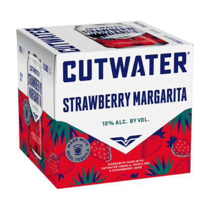 Zoom to enlarge the Cutwater Cocktails • Strawberry Margarita 4pk-12oz