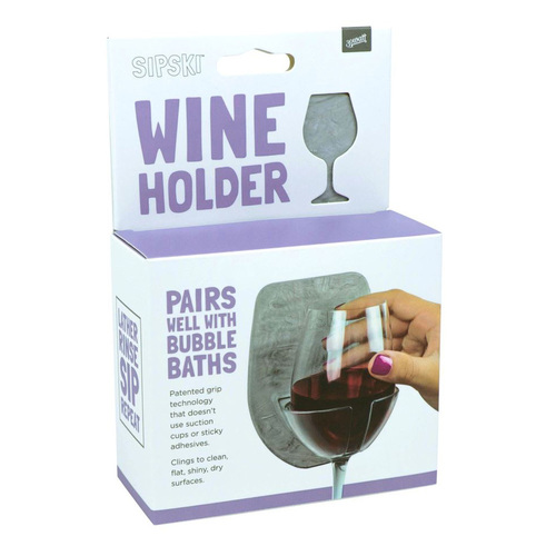 Zoom to enlarge the Sipski Shower Wine Glass Holder