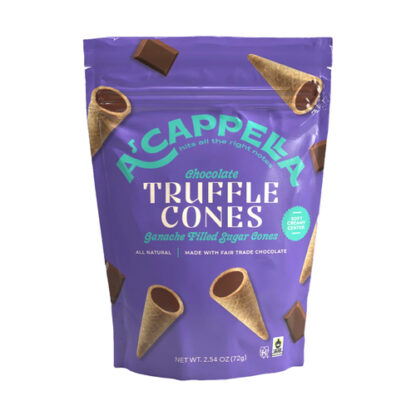 Zoom to enlarge the Acappella Truffle Cones Peg Bag • Chocolate