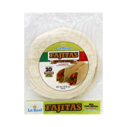 Zoom to enlarge the La Real Flour Tortilla •  8″ 10ct