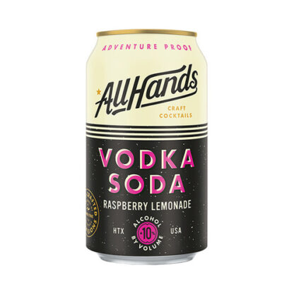 Zoom to enlarge the All Hands Vodka + Soda • Raspberry Lemonade 4pk