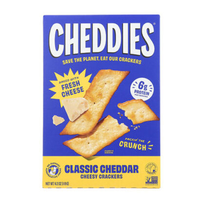 Zoom to enlarge the Cheddies Cheesy Crackers • Classic Cheddar