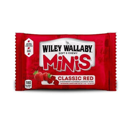 Zoom to enlarge the Wiley Wallaby Licorice Single • Classic Red