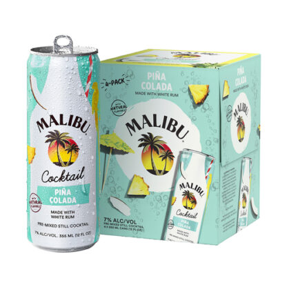 Zoom to enlarge the Malibu Cocktails • Pina Colada 4pk-12oz