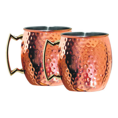 Zoom to enlarge the Silver One 20 oz Moscow Mule • Hammered Copper Finish On Stainless Steel