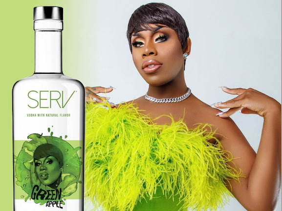 Serv Vodka Bottle Signing with Monét X Change