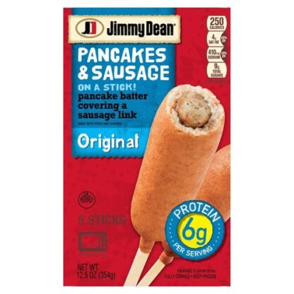 Zoom to enlarge the Jimmy Dean Origianl Frozen Pancakes & Sausage On A Stick