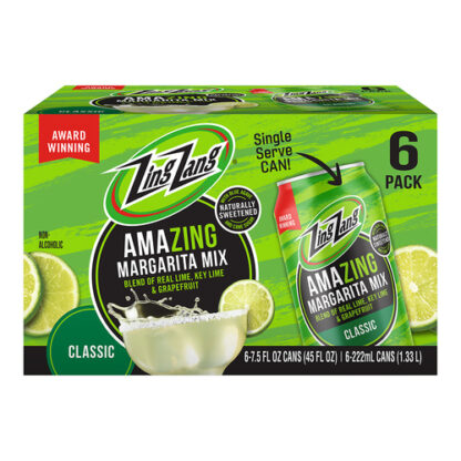 Zoom to enlarge the Zing Zang All Natural Mix • Margarita 6 Pack