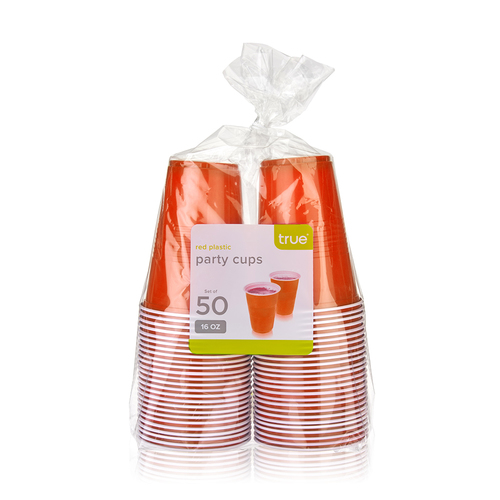 Zoom to enlarge the True &bull; Orange Party Cups 16oz 50 Ct