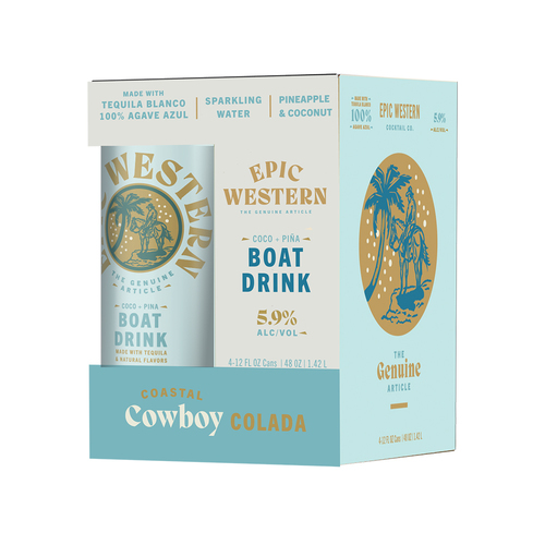 Zoom to enlarge the Epic Western Cocktails &bull; Boat Drink 4pk-12oz