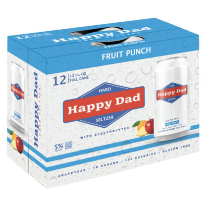 Zoom to enlarge the Happy Dad Fruit Punch Hard Seltzer • 12pk Cans