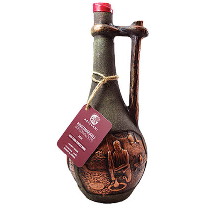 Zoom to enlarge the Kindzmarauli Red Semi Sweet Georgian Ceramic Bottle