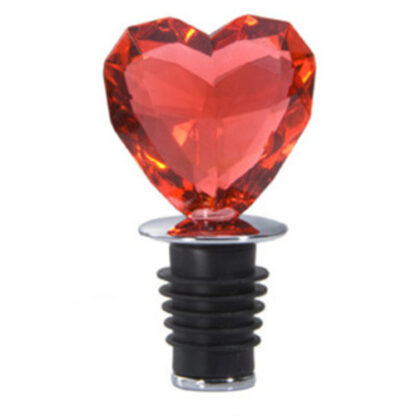 Zoom to enlarge the Prodyne Acyrlic Heart Bottle Stopper • Red