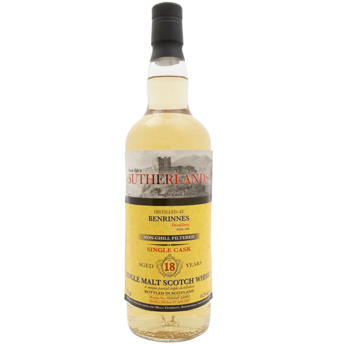 Zoom to enlarge the Sutherlands Benrinnes Malt &bull; 18yr