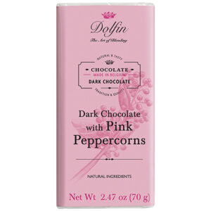 Dolfin Chocolate Bar &bull; Dark with  Pink Peppercorn
