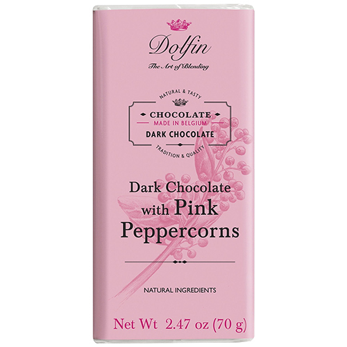 Zoom to enlarge the Dolfin Chocolate Bar • Dark with Pink Peppercorn