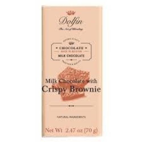 Zoom to enlarge the Dolfin Chocolate Bar • Milk with Crispy Brownie