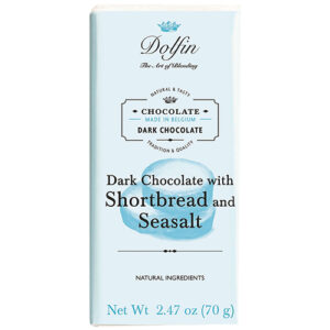 Dolfin Chocolate Bar &bull; Dark with  Shortbread & Sea Salt