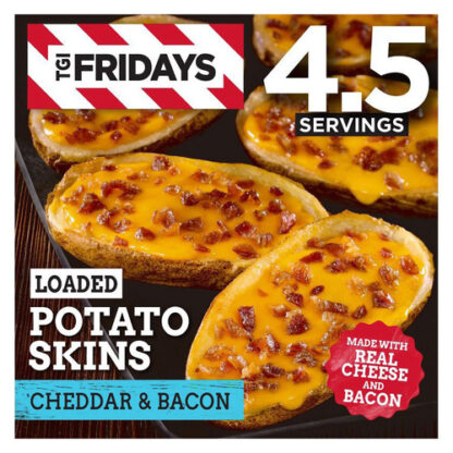 Zoom to enlarge the Tgi Fridays Loaded Cheddar & Bacon Potato Skins Frozen Snacks