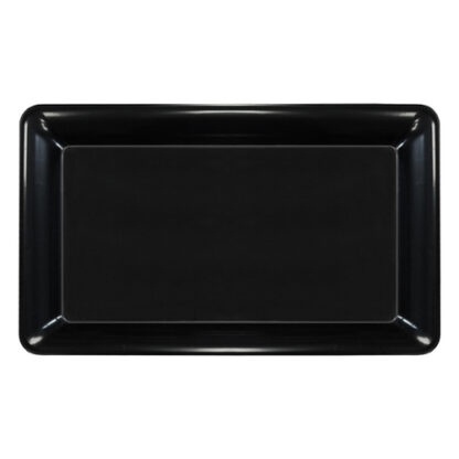 Zoom to enlarge the Party Essentials Black Plastic Tray For Food 12″ X 18″