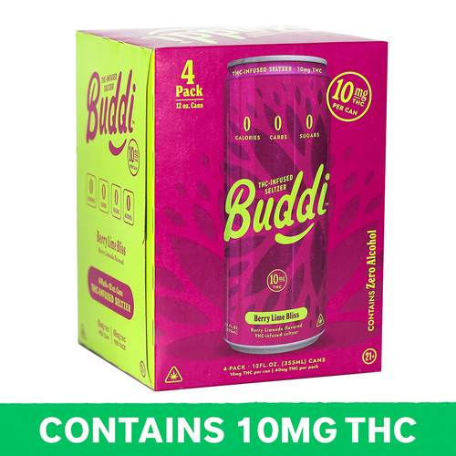 Zoom to enlarge the Buddi Berry Lime Bliss Infused Seltzer 10mg Delta 9