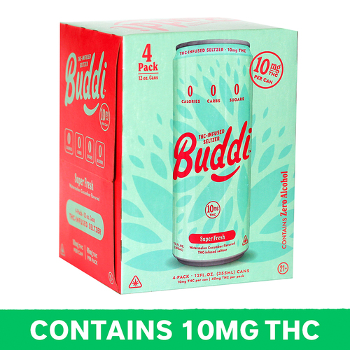 Zoom to enlarge the Buddi Super Fresh Infused Seltzer 10mg Delta 9