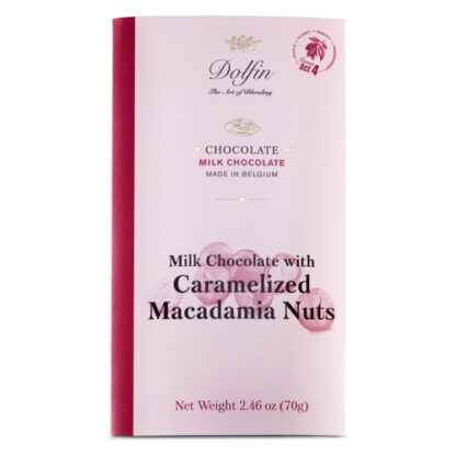 Zoom to enlarge the Dolfin Chocolate Bar • Milk with  Caramalized Macadamia Nuts