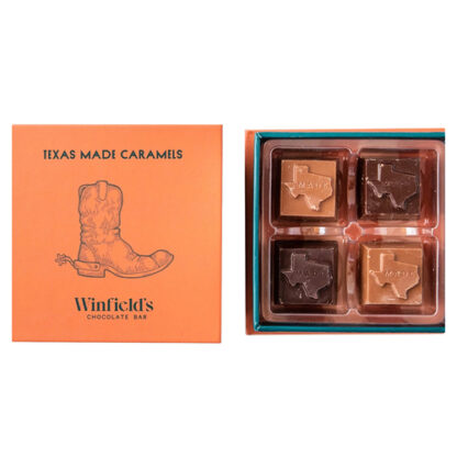 Zoom to enlarge the Winfield’s Texas-made Caramels 4pc Assorted Box