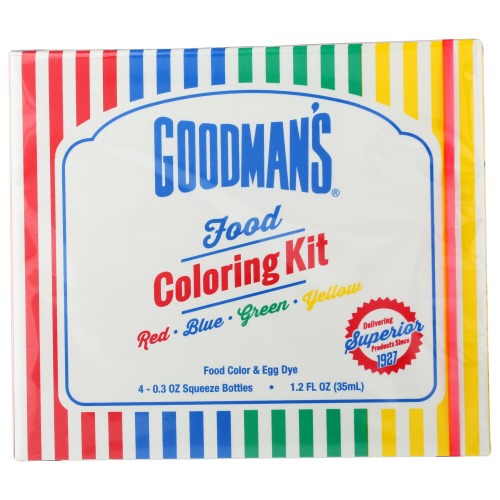 Zoom to enlarge the Goodman’s Food Coloring Kit