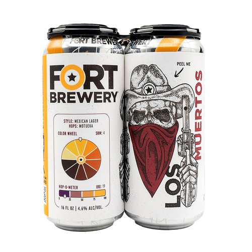 Zoom to enlarge the Fort Brewery Los Muertos Mexican Lager • 16oz Cans