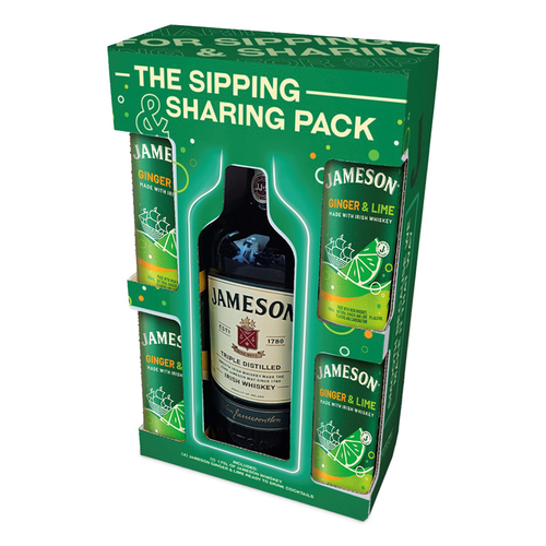 Jameson Irish Whiskey • with 4 Rtd Cans